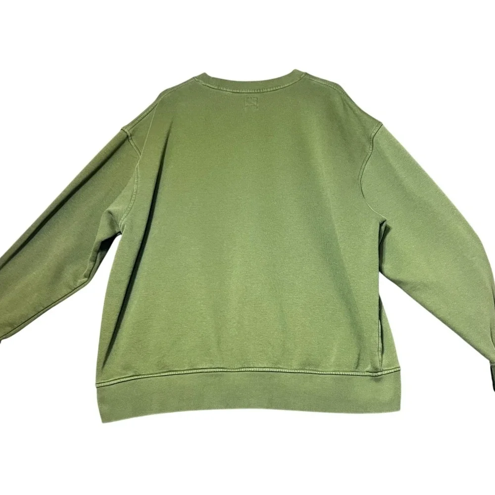 Levis Mens Size XL Green Sweatshirt Relaxed Fit Crew Neck Fleece Pullover Comfy‎